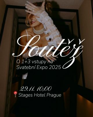 Vyhlašujeme SOUTĚŽ pro všechny nevěsty a ženichy roku 2026 👰🏼 O lístky na @svatebniexpo 2025 💍 Vyhrát můžete lístek pro...